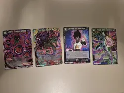 Dark Dragon Balls Ex16-09 Dragon Ball Super 4 Card Lot Foil - Image 1