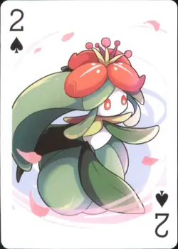 Japan PALCITY Pokemon Playing Card Poker Set #2 of Spades Bellossom - Image 1
