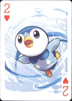 Japan PALCITY Pokemon Playing Card Poker Set #2 of Hearts Piplup - Image 1