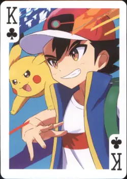 Japan PALCITY Pokemon Playing Card Poker Set #King of Clubs Ash, Pikachu - Image 1