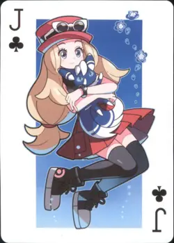 Japan PALCITY Pokemon Playing Card Poker Set #Jack of Clubs Serena Meowstic - Image 1