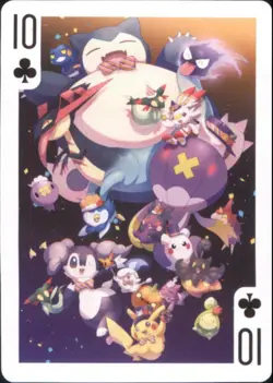 Japan PALCITY Pokemon Playing Card Poker Set #10 of Clubs Snorlax Ghost Types - Image 1