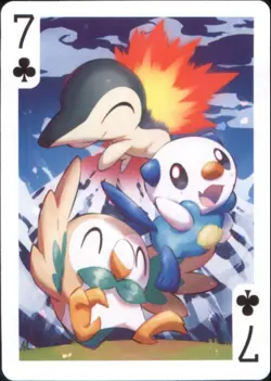 Japan PALCITY Pokemon Playing Card Poker Set #7 of Clubs Cyndaquil - Image 1