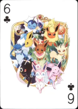 Japan PALCITY Pokemon Playing Card Poker Set #6 of Clubs All Eeveelutions - Image 1
