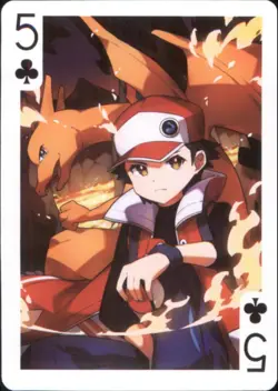 Japan PALCITY Pokemon Playing Card Poker Set #5 of Clubs Red (Ash), Charizard - Image 1