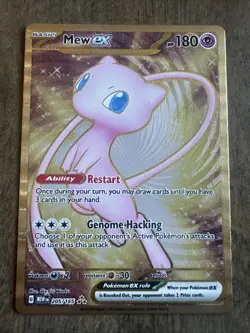 Pokemon TCG Mew ex 151 Metal Card 205/165 Sv: Scarlet & Violet 151 METAL CARD - Image 1