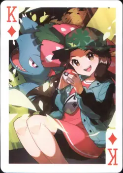 Japan PALCITY Pokemon Playing Card Poker Set #King of Diamonds Leaf Venusaur - Image 1