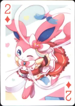 Japan PALCITY Pokemon Playing Card Poker Set #2 of Diamonds Sylveon - Image 1