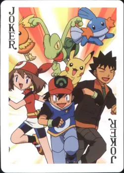 Japan PALCITY Pokemon Playing Card Poker Set #Joker Ash, May, Brock, Pikachu - Image 1