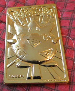 Vintage 23k Gold-Plated Togepi Pokemon Trading Card 1999 - Image 1