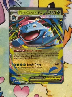 Pokemon Card TCG Mega Venusaur ex 003/132 Double Rare Mega Evolution English - Image 1