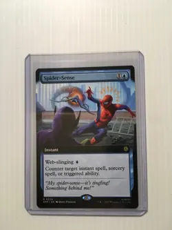 Spider-Sense (Extended Art) 254 MTG Marvel's Spider-Man Regular NM - Image 3