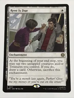 MTG Universes Beyond: Spider-man Rent Is Due 0011 NM Rare - Image 1