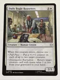 MTG Universes Beyond: Spider-man Daily Bugle Reporters 0006 NM - Image 1