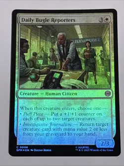 MTG Universes Beyond: Spider-man Daily Bugle Reporters Foil 0006 NM - Image 1