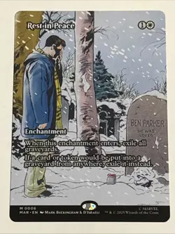 MTG Marvel Universe Eternal-Legal Rest In Peace Borderless 0006 NM Mythic - Image 1