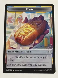 MTG Universes Beyond: Spider-man Food/Robot Token 0005/0006 NM - Image 1