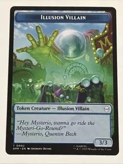 MTG Universes Beyond: Spider-man Illusion Villain/Spider Token 0002/0003 NM - Image 1