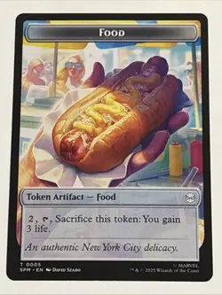 MTG Universes Beyond: Spider-man Spider/Food Token 0003/0005 NM - Image 2