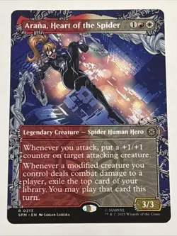MTG Univ. Beyond: Spider-man Arana, Heart of the Spider Borderless 0213 NM Rare - Image 1