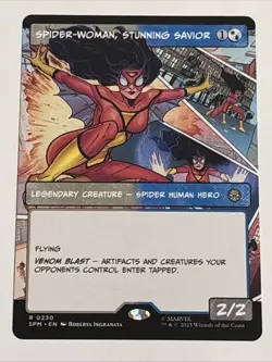 MTG Universes Beyond: Spider-man Spider-Woman, Stunning Savior Borderless 0230 - Image 1