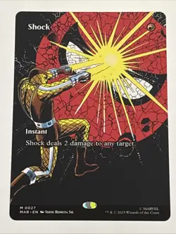 MTG Marvel Universe Eternal-Legal Shock Borderless 0027 NM Mythic - Image 1