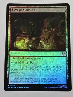 MTG Universes Beyond: Spider-man Savage Mansion Foil 0183 NM - Image 1