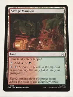 MTG Universes Beyond: Spider-man Savage Mansion 0183 NM - Image 1