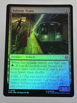 MTG Universes Beyond: Spider-man Subway Train Foil 0178 NM - Image 1