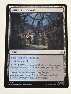 MTG Universes Beyond: Spider-man Sinister Hideout 0184 NM - Image 1
