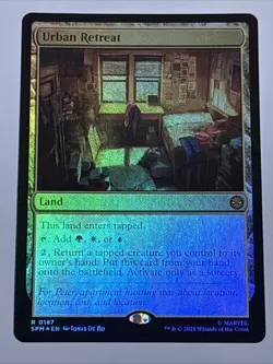 MTG Universes Beyond: Spider-man Urban Retreat Foil 0187 NM Rare - Image 1