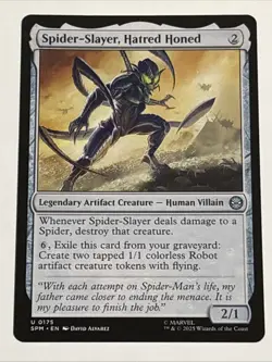 MTG Universes Beyond: Spider-man Spider-Slayer, Hatred Honed 0175 NM - Image 1