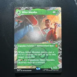 Miles Morales M 0211 Borderless Marvel's Spider-Man Magic the Gathering MTG NM - Image 1