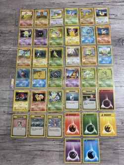 NM Pokemon WOTC 100% Complete Set of All Base common Cards - Image 1