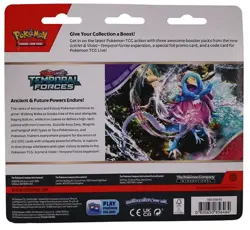 Pokemon Scarlet & Violet Temporal Forces 3-Pack Blister Box 820650856464 - Image 3