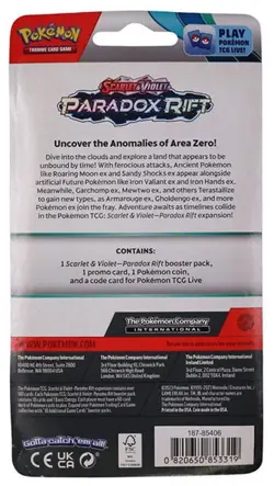 Pokemon Scarlet & Violet Paradox Rift Checklane Blister Pack 820650853319 - Image 3