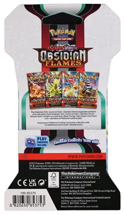 Pokemon Scarlet & Violet Obsidian Flames Sleeved Booster Pack 820650853753 - Image 4