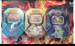 Tyranitar Slaking Darkrai Pokemon Tripple whammy tin set- 3 tins - Image 1