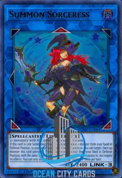 Yugioh Summon Sorceress Ultra Rare Limited Edition JUMP-EN084 - Image 1