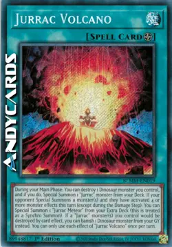 JURRAC VOLCANO • (Vulcano Jurrac) • Segreta SP • BLMM EN019 • 1Ed • Yugioh! - Image 1