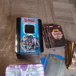 Yugioh 90s Lot 2 Tins 66 Cards Deck Zones Rulebooks Sleeves Shohen Jumps Mix - Image 2