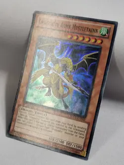 3 x YuGiOh TCG Dragunity Arma Mystletainn SDDL-EN002 Super Rare 1st Edition LP - Image 4