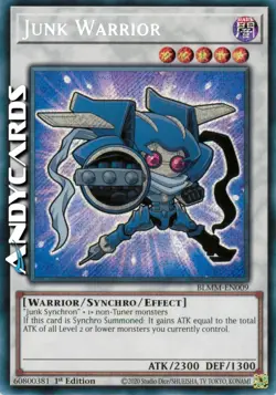 JUNK WARRIOR • (Guerriero Rottame) • Segreta SP • BLMM EN009 • 1Ed • Yugioh! - Image 1