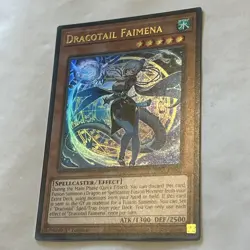 YUGIOH JUSH-EN002 Dracotail Faimena Ultra Rare 1st Edition - Image 3