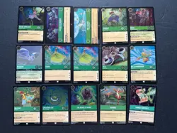 Disney Lorcana EMERALD Bulk Lot (65 Cards - Cold Foil Holos - Sets 1-7) - Image 2