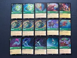 Disney Lorcana EMERALD Bulk Lot (65 Cards - Cold Foil Holos - Sets 1-7) - Image 3