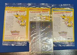 Ancient Mew AND All 3 Legendary Birds SEALED Pokemon The Movie Promo Cards - Image 1