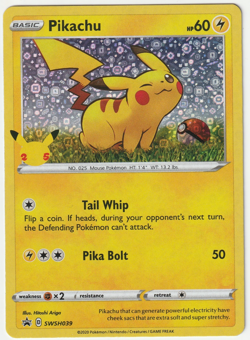 Pikachu SWSH039 SWSH: Sword & Shield (General Mills) Promo Cards Holo - Image 1