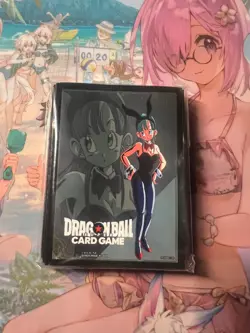 Dragon Ball Super Card Game Bandai Fest Exclusive Bunny Bulma Sleeves Sealed - Image 1