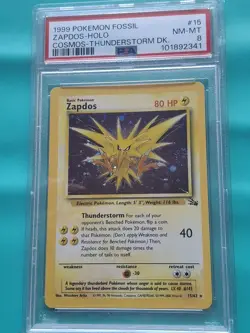Pokemon - Zapdos Fossil Thunderstorm Deck NM-MT PSA 8 Card - Image 1